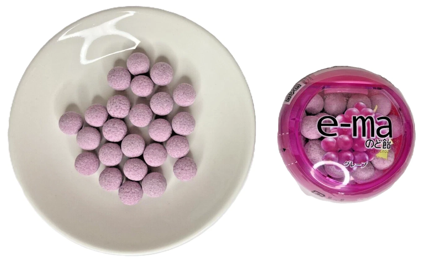 UHA Ema Throat Lozenges Grape Flavor - 33g X 3 packs