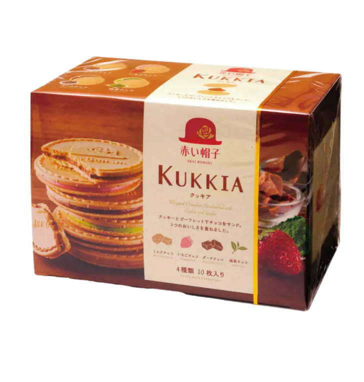 AKAI BOHSHI Kukkia Assorted Cream Sandwich Cookies (10 Pieces) x 2 packs