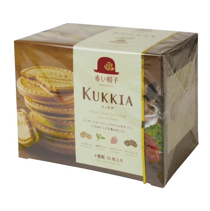 AKAI BOHSHI Kukkia Assorted Cream Sandwich Cookies (10 Pieces) x 2 packs