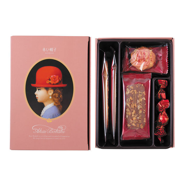 Akai Bohshi Red Hat Premium Cookie Gift Box (1 Box, 71g)