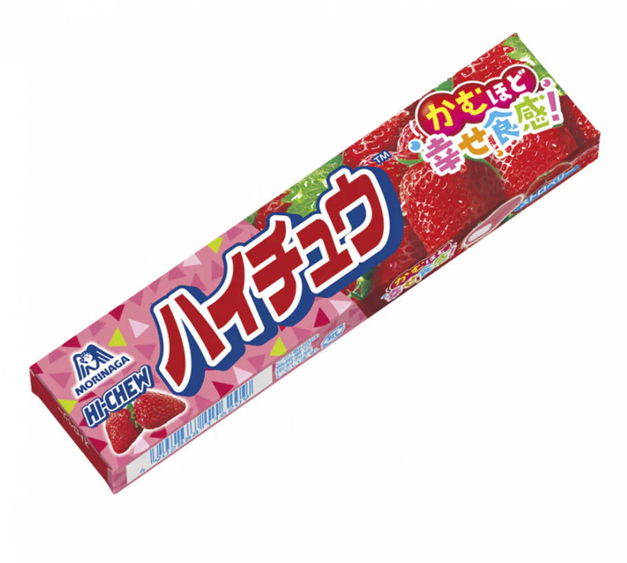 Morinaga Hi-Chew Strawberry Flavoured Soft Candy with Filling - 6 pcs