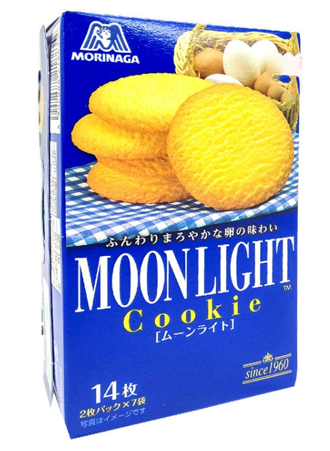 Morinaga Moonlight Egg Butter Wheat Cookies - 14 Pieces, 113g x 3 packs