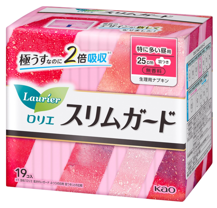 Kao Laurier Speed+ SlimGuard Long Hours Day Use - 19 pads*2 packs