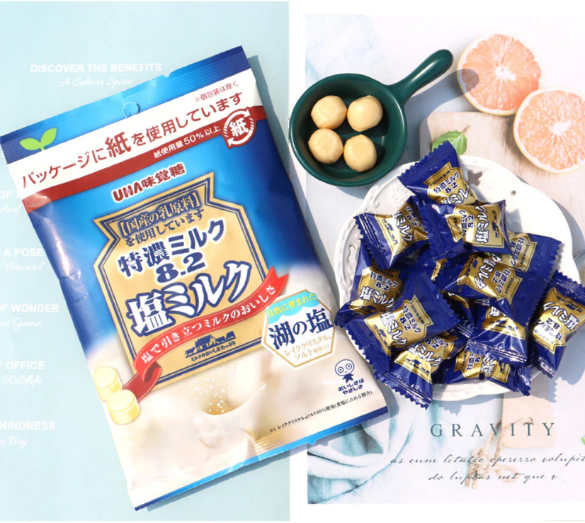 UHA Taste Sugar Milk Salt Flavour Candy 80g*6 packs
