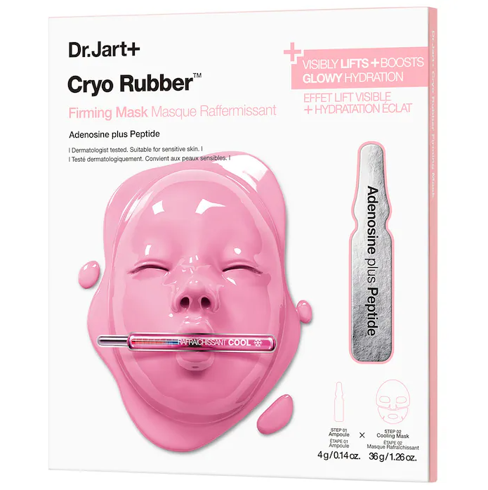 Dr.Jart+ Cryo Rubber With Firming Collagen Mask, 4 g Ampoule + 40 g Rubber Mask,1 Sheet|Korean Face Mask