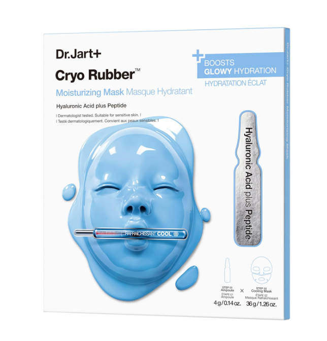 Dr.Jart+ Cryo Rubber Moisturizing Mask, 4 g Ampoule + 40 g Rubber Mask,1 Sheet|Korean Face Mask
