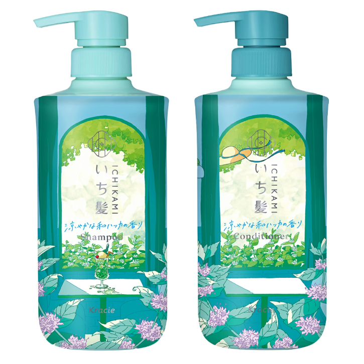 Ichikami Shampoo & Conditioner (Japanese Mint) Set
