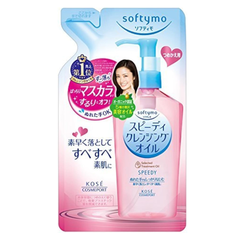 Kose Softymo Speedy Cleansing Oil Refill 210ml (2 packs)