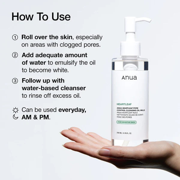 ANUA Heartleaf Pore Cleansing Oil MILD 200ml