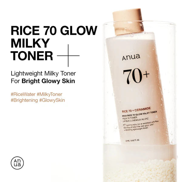 ANUA Rice 70 Glow Milky Toner, 250ml