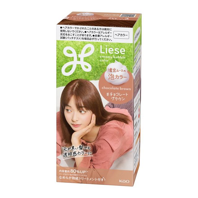 Kao Liese Foam Color For Black Hair 115ml CHOCOLATE BROWN