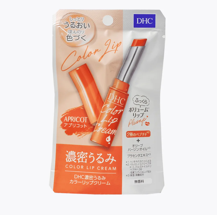 DHC Dense moisture color lip cream apricot 1.5g (2 PCS)