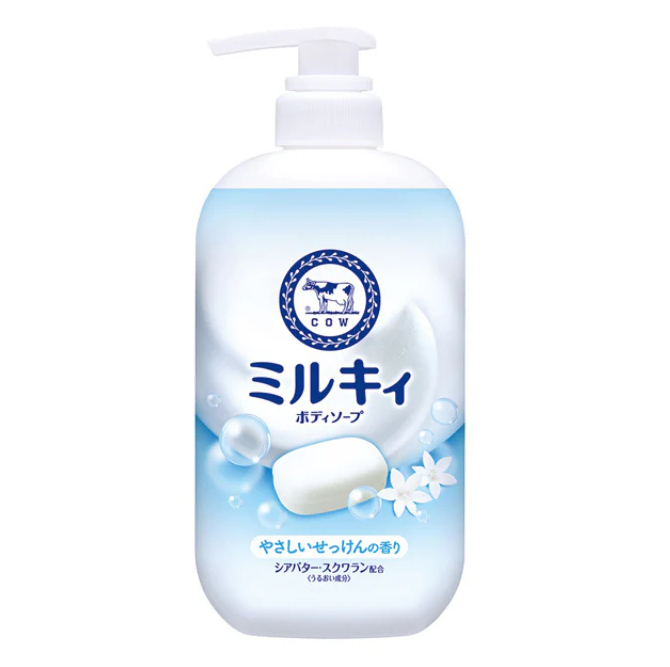COW Milky Body Soap Pump 500ml Gentle Soap Fragrance (2 pack)