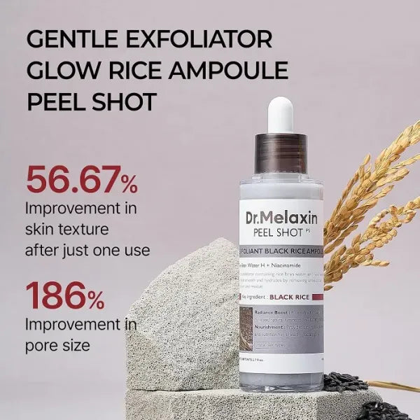 Dr.Melaxin Peel Shot Exfoliating Black Rice Ampoule 80ml