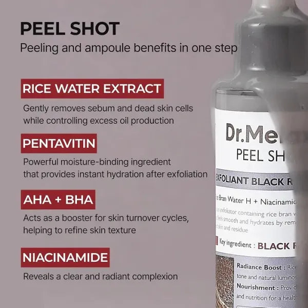 Dr.Melaxin Peel Shot Exfoliating Black Rice Ampoule 80ml