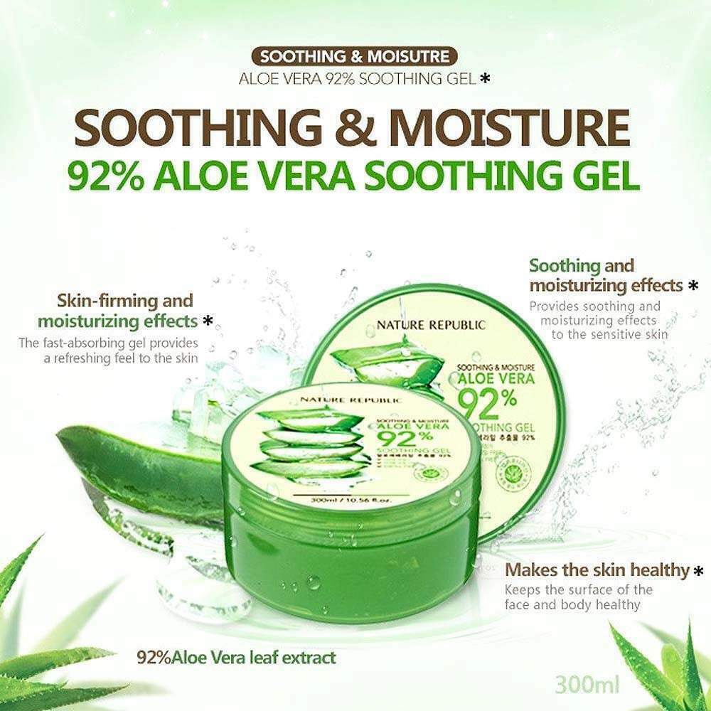 Nature Republic Aloe Vera 92% Soothing Gel 300ml