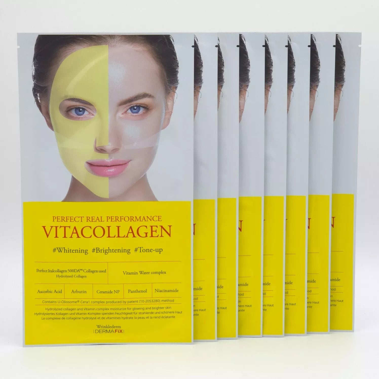 DERMAFIX Collagen Mask Whitening & Spot Fading 8-Pack