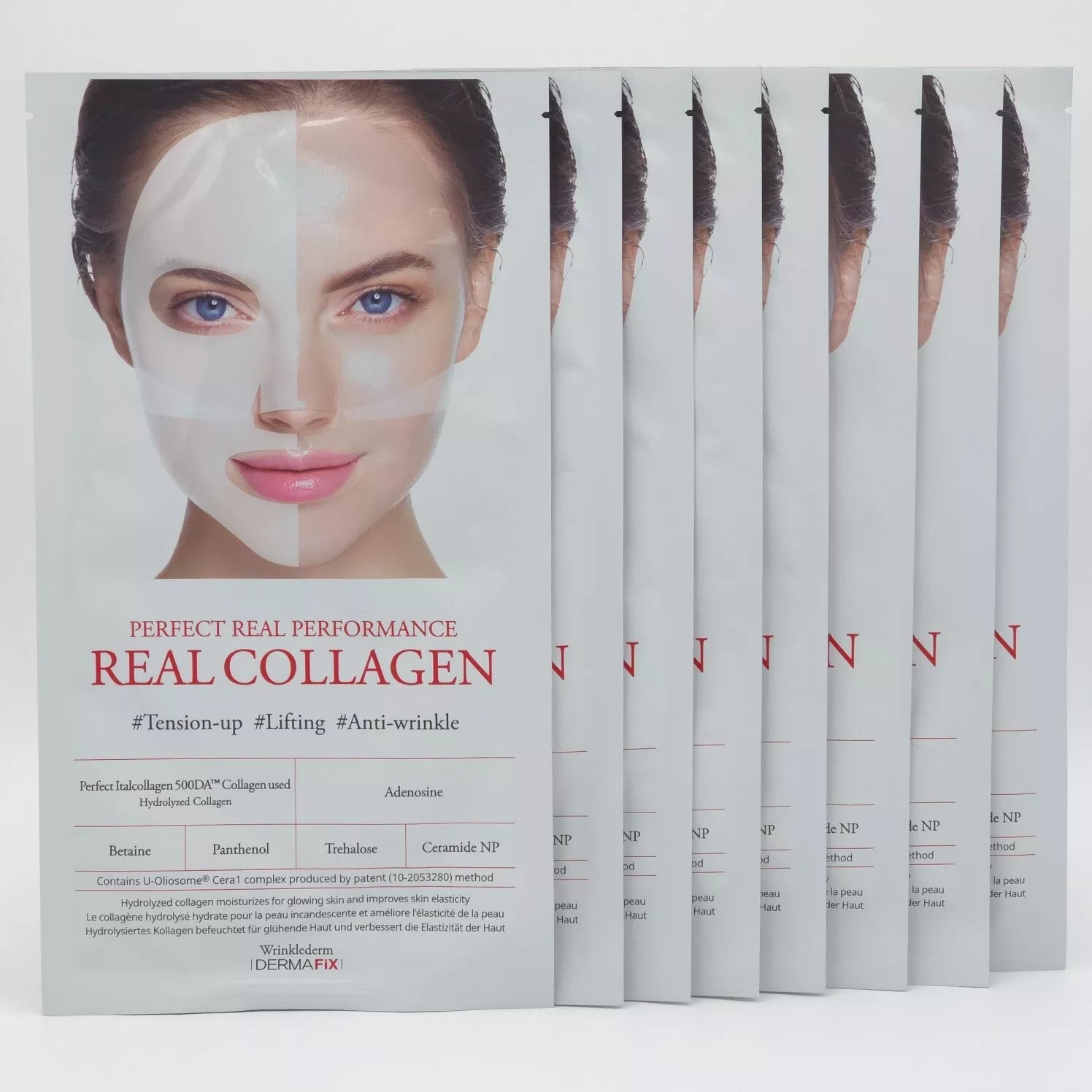 DERMAFIX Collagen Mask Lifting & Firming,8-Pack