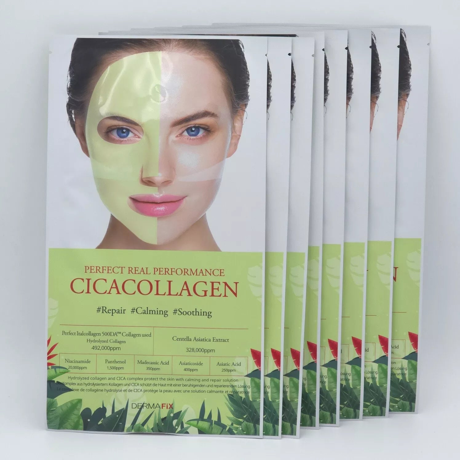 DERMAFIX Collagen Mask Centella Asiatica 8-Pack