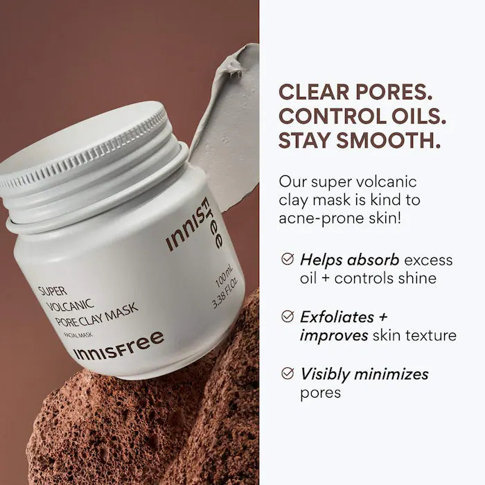 INNISFREE Super Volcanic Pore Clay Mask, 100ml